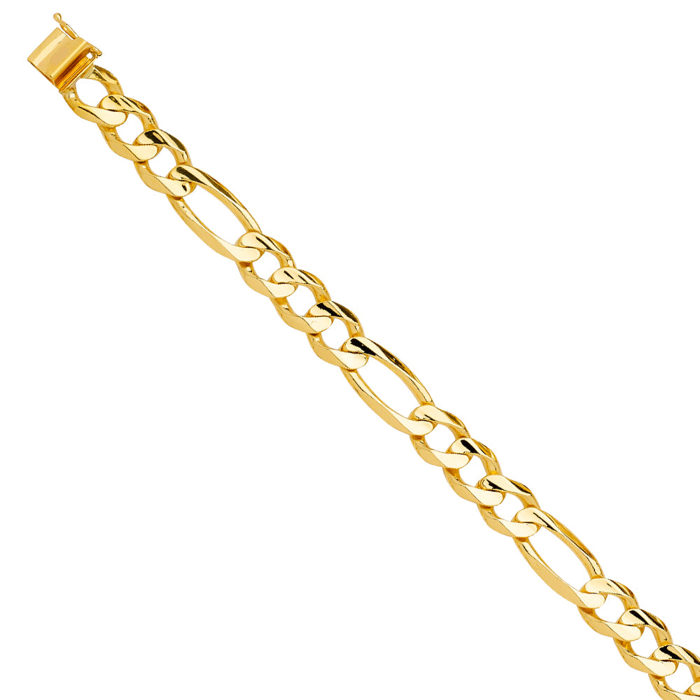 14K Yellow Gold Solid Link Bracelet