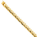 14K Yellow Gold Solid Link Bracelet