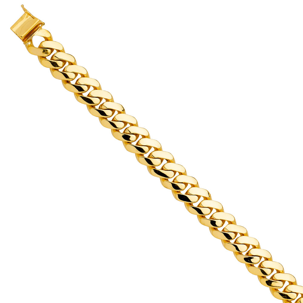 14K Yellow Gold Solid Link Bracelet
