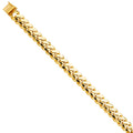 14K Yellow Gold Solid Link Bracelet
