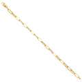 14K Yellow Gold 4.0 mm Hollow Paperclip Br 7.25