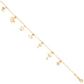 14K Yellow Gold Assorted Nature Hanging Bracelet