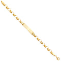 14K Yellow Gold Stampato Br W/Plain ID For Junior