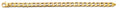 14K Yellow Gold Fancy Rail Link Men'S Bracelet