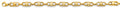 14K Yellow Gold Fancy Screw Link Men'S Bracelet