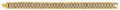 14K Yellow Gold Fancy Rolex Type CZ Bracelet