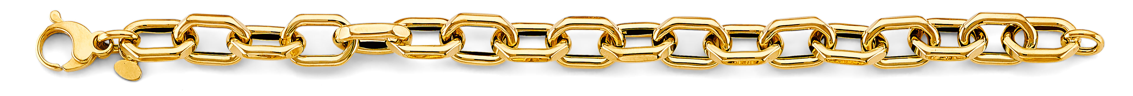 14K Yellow Gold Fancy Link Bracelet