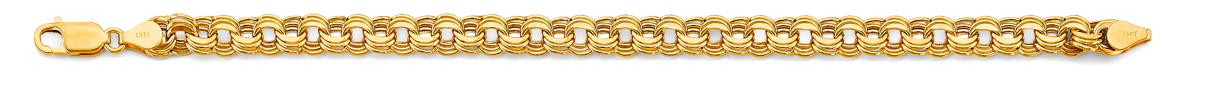 14K Yellow Gold Fancy Link Bracelet