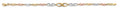 14K Yellow White Rose Gold Infiniti Bracelet