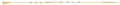 14K Two Tone Gold Center Thin Bar Bracelet