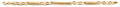 14K Yellow Gold Link/Bar Bracelet