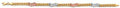 14K Yellow White Rose Gold Fancy Bracelet