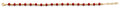 14K Yellow Gold Coral Bracelet