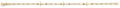 14K Yellow Gold Light Cross/Link Bracelet