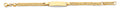 14K Yellow Gold Hollow Cuban Baby ID Bracelet