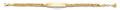 14K Yellow Gold CZ Baby ID Bracelet