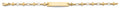 14K Yellow Gold Baby ID Bracelet