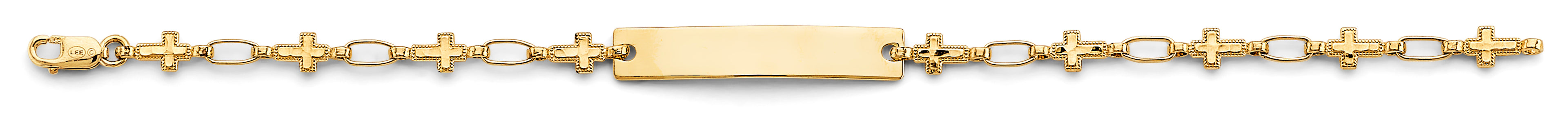 14K Yellow Gold Baby ID Bracelet