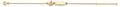 14K Yellow Gold Ename Butterfly Baby ID Bracelet