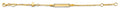 14K Two Tone Gold CZ Baby ID W/ Butterfly Bracelet