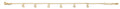 14K Yellow Gold Heart Charm Light Bracelet
