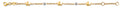 14K Two Tone Gold Dolphin Baby Bracelet
