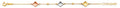 14K Yellow White Rose Gold Flower Baby Bracelet