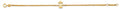 14K Yellow Gold Girl Center Baby Bracelet
