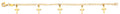 14K Yellow Gold Cross Charm Baby Bracelet