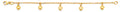 14K Yellow Gold Heart Charm Baby Bracelet