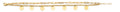 14K Yellow Gold 2 Line Link & Charm Bracelet