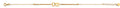 14K Yellow Gold Heart & Lock Light Bracelet