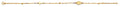 14K Yellow White Rose Gold Ball Light Bracelet