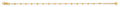 14K Yellow Gold Light Ball Anklet