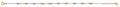 14K Yellow White Rose Gold CZ Light Bracelet