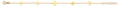 14K Yellow Gold Light Flower Anklet