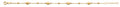 14K Yellow Gold Light Ball Bracelet