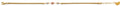 14K Yellow White Rose Gold Center Ball Bracelet