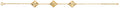 14K Yellow Gold 3 Flower Bracelet