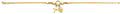 14K Yellow Gold Hanging Cross/Guadalupe Bracelet