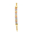 14K Yellow White Rose Gold Ball Friendship Bracelet