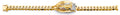 14K Yellow White Rose Gold Cuban Link Guadalupe ID Bracelet