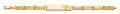 14K Yellow White Rose Gold 15 Years ID Bracelet