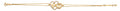 14K Yellow Gold CZ 15 Years Heart Bracelet