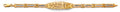 14K Yellow White Rose Gold Lucky ID Bracelet
