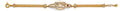 14K Yellow White Rose Gold CZ Lucky ID Bracelet