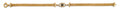 14K Yellow Gold Evil Eye Center Bracelet