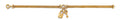 14K Yellow Gold Key & Lock Center Bracelet