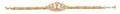 14K Yellow White Rose Gold St. Jude ID CZ Bracelet