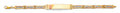 14K Yellow White Rose Gold Guadalupe ID Bracelet